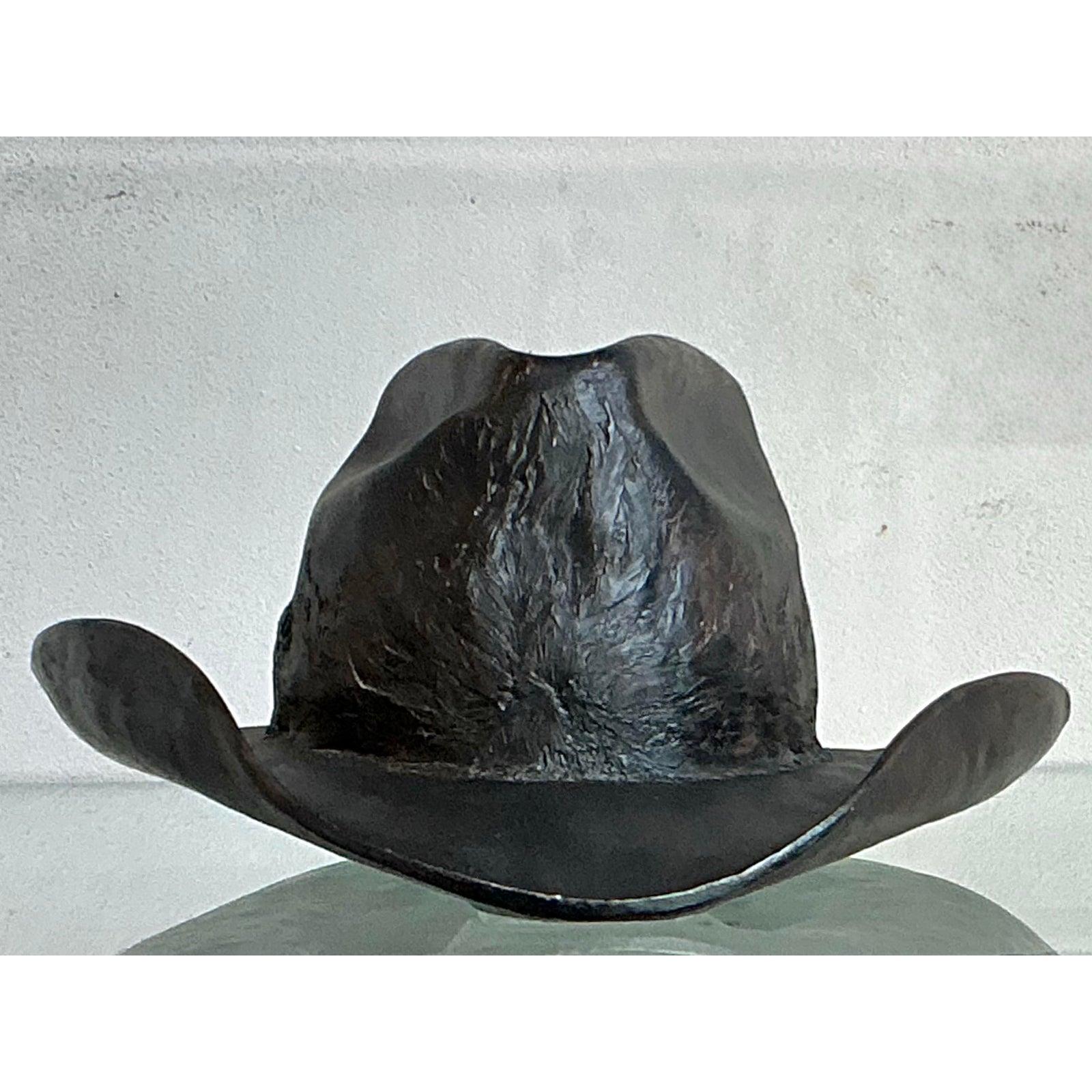 Cappello da cowboy vintage in gesso a grandezza naturale di Stetson Boho In condizioni buone in vendita a West Palm Beach, FL