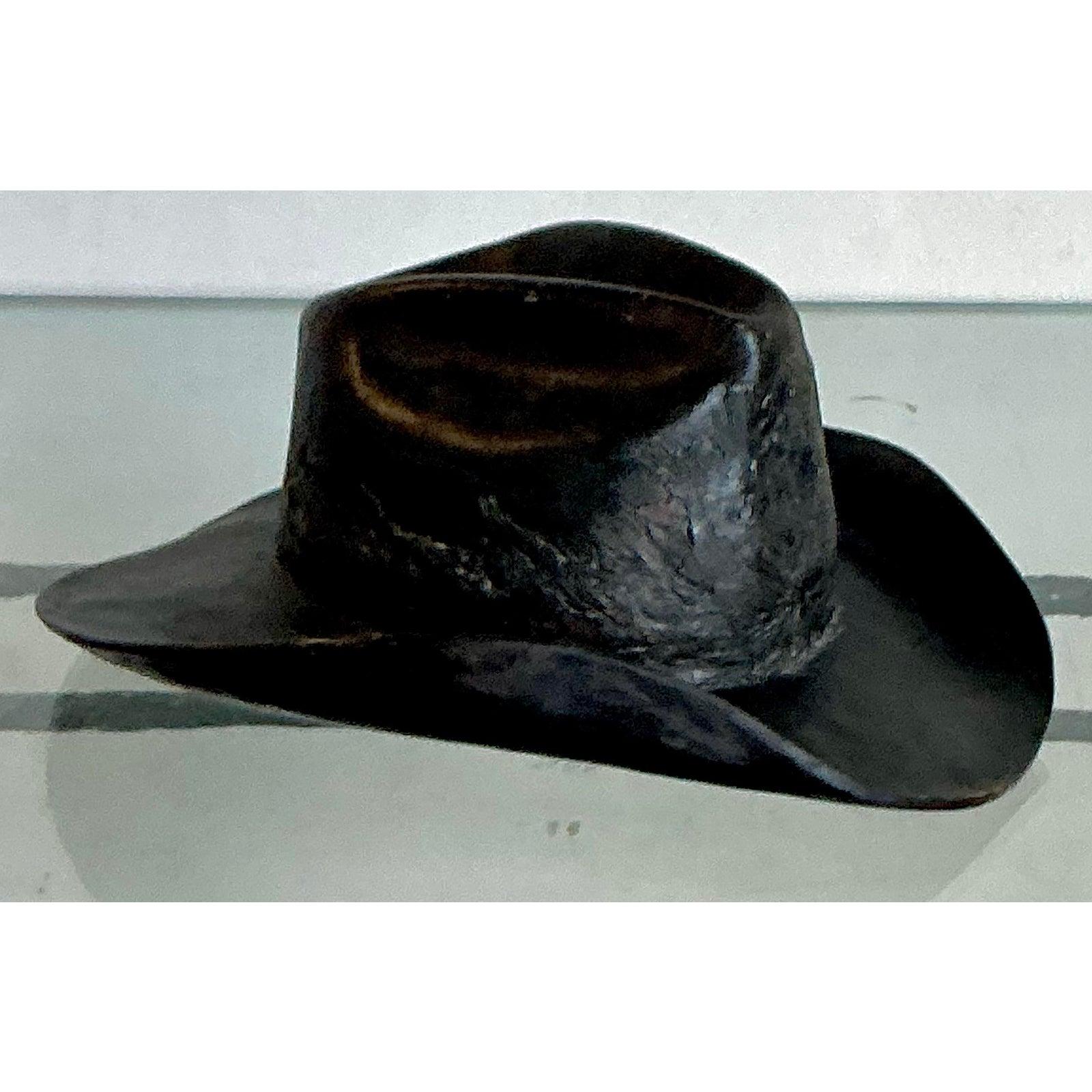 XX secolo Cappello da cowboy vintage in gesso a grandezza naturale di Stetson Boho in vendita