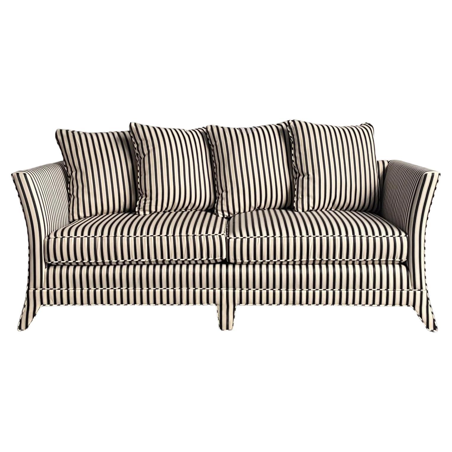 Vintage Boho Striped Sofa