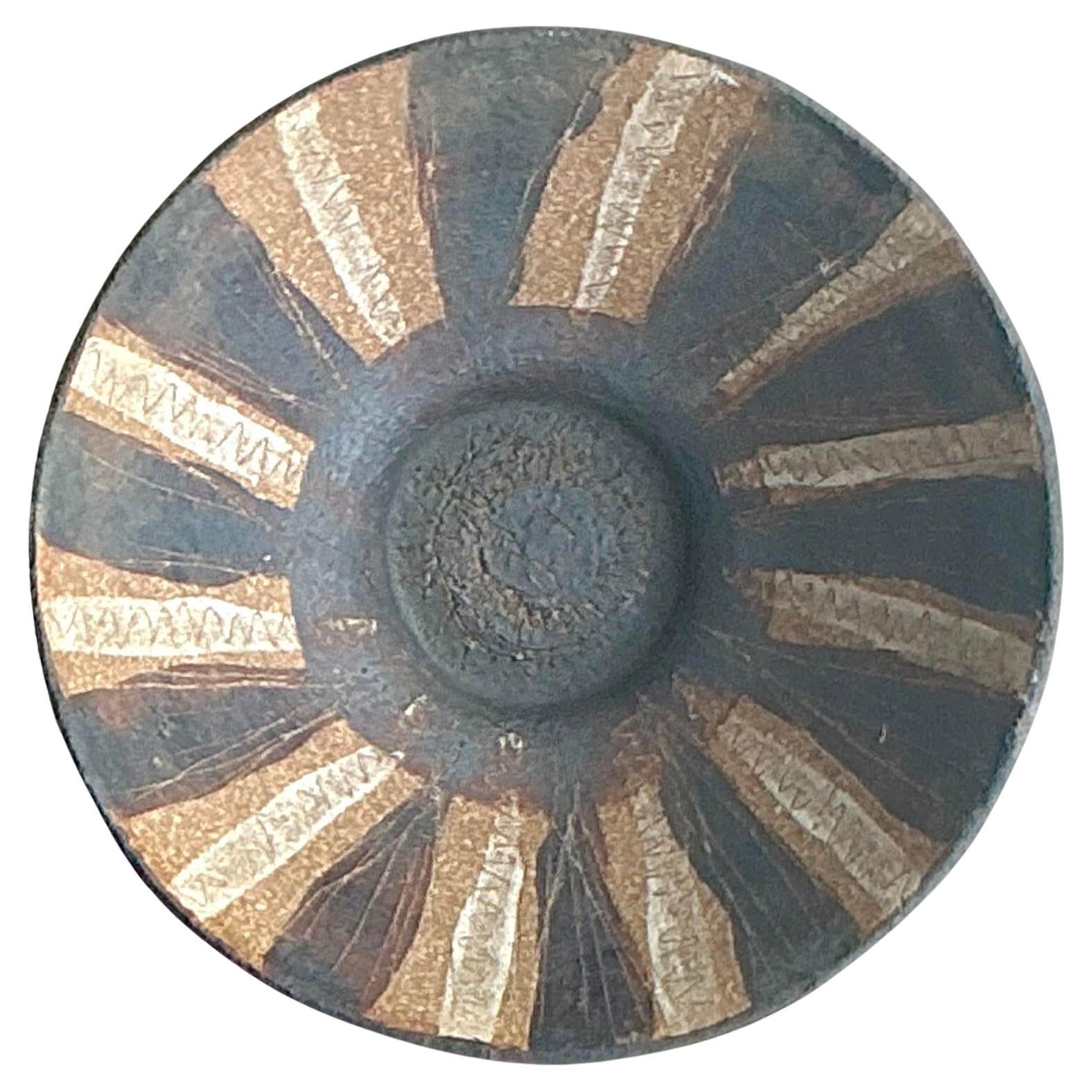 Cuenco Vintage Boho Striped Studio Pottery