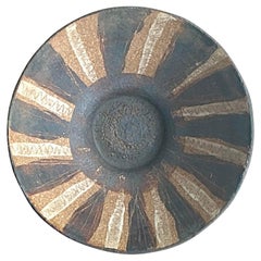 Cuenco Vintage Boho Striped Studio Pottery