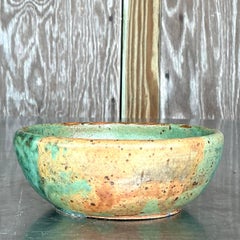 Vintage Boho Studio Pottery Bowl