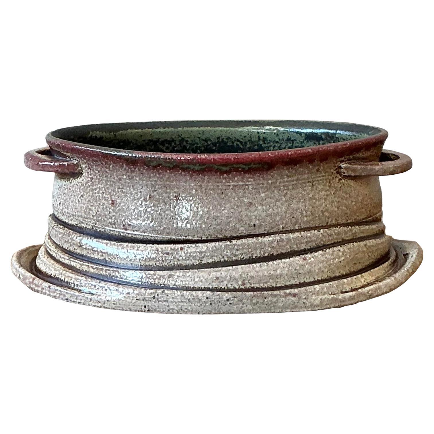 Ciotola vintage in ceramica dello Studio Pottery di Boho