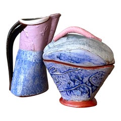 Studio Pottery d'epoca Boho Studio Crema e Zucchero