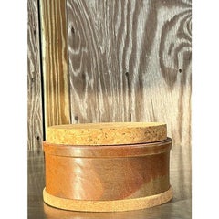 Ciotola con coperchio dello Studio Pottery di Boho Vintage