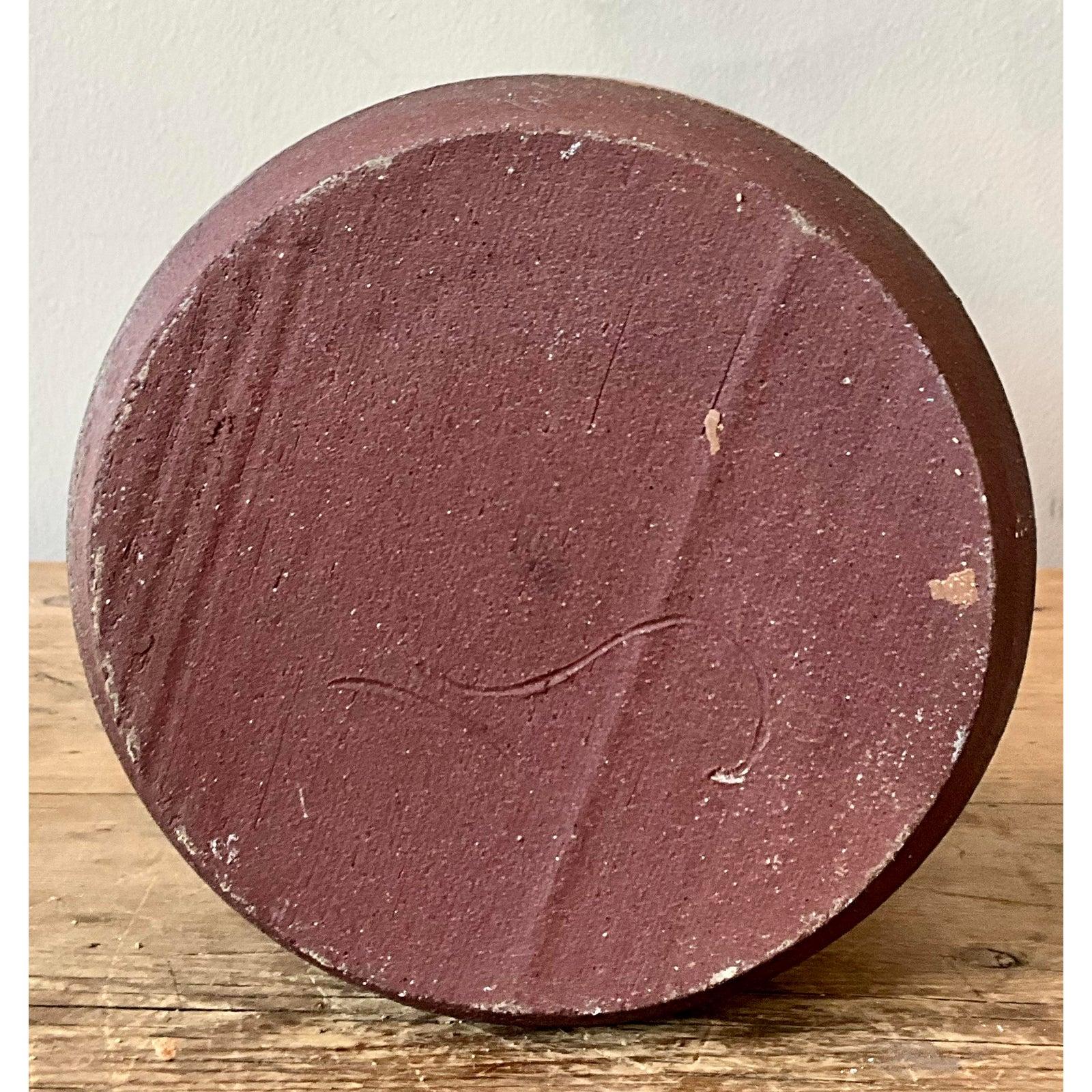 XX secolo Vaso con coperchio dello Studio Pottery d'epoca Boho Studio in vendita