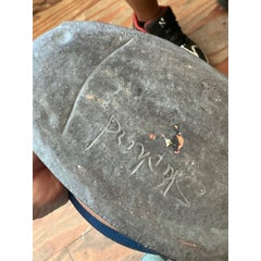 Vintage Boho Studio Pottery Oval Schale
