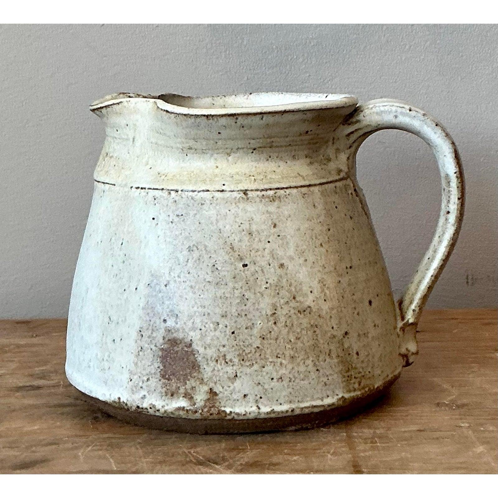 Boho Studio Pottery Vintage-Krug im Zustand „Gut“ im Angebot in West Palm Beach, FL
