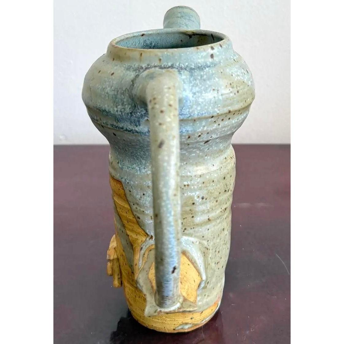 Jarra Vintage Boho Studio Pottery Alfarería en venta