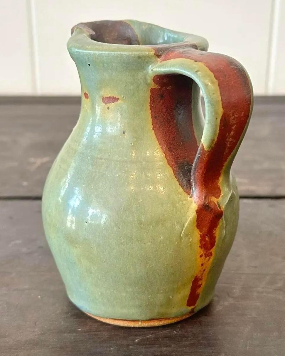 Terracotta Brocca vintage dello Studio Pottery di Boho in vendita