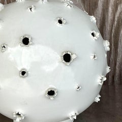 Vintage Boho Studio Pottery Punctured Lamp