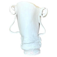Vaso a nastro vintage dello Studio Pottery di Boho