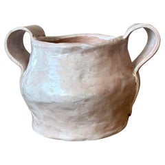Vintage Boho Studio Pottery Ribbon Vase
