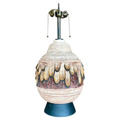 Vintage Boho Studio Pottery Table Lamp