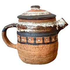 Vintage Boho Studio Pottery Teekanne