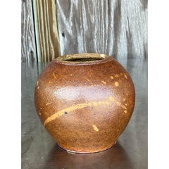 Vintage Boho Studio Pottery Vase