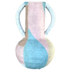 Retro Boho Studio Pottery Vase