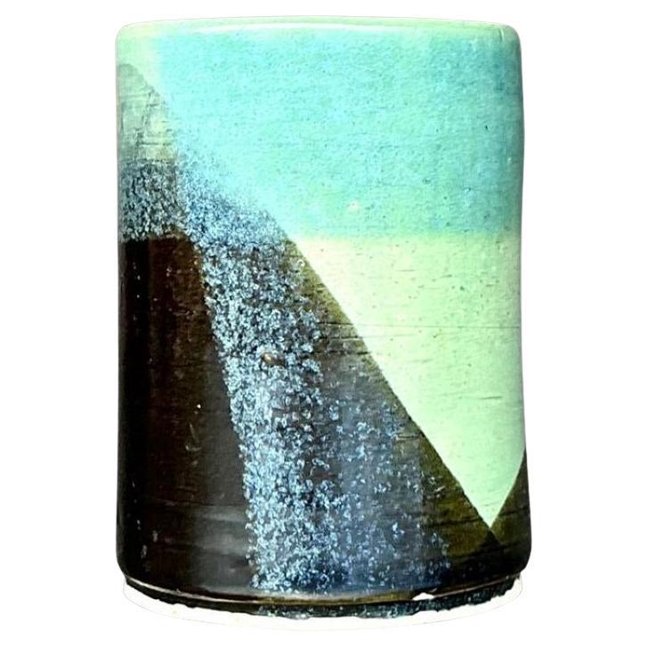 Vintage Boho Studio Pottery Vase