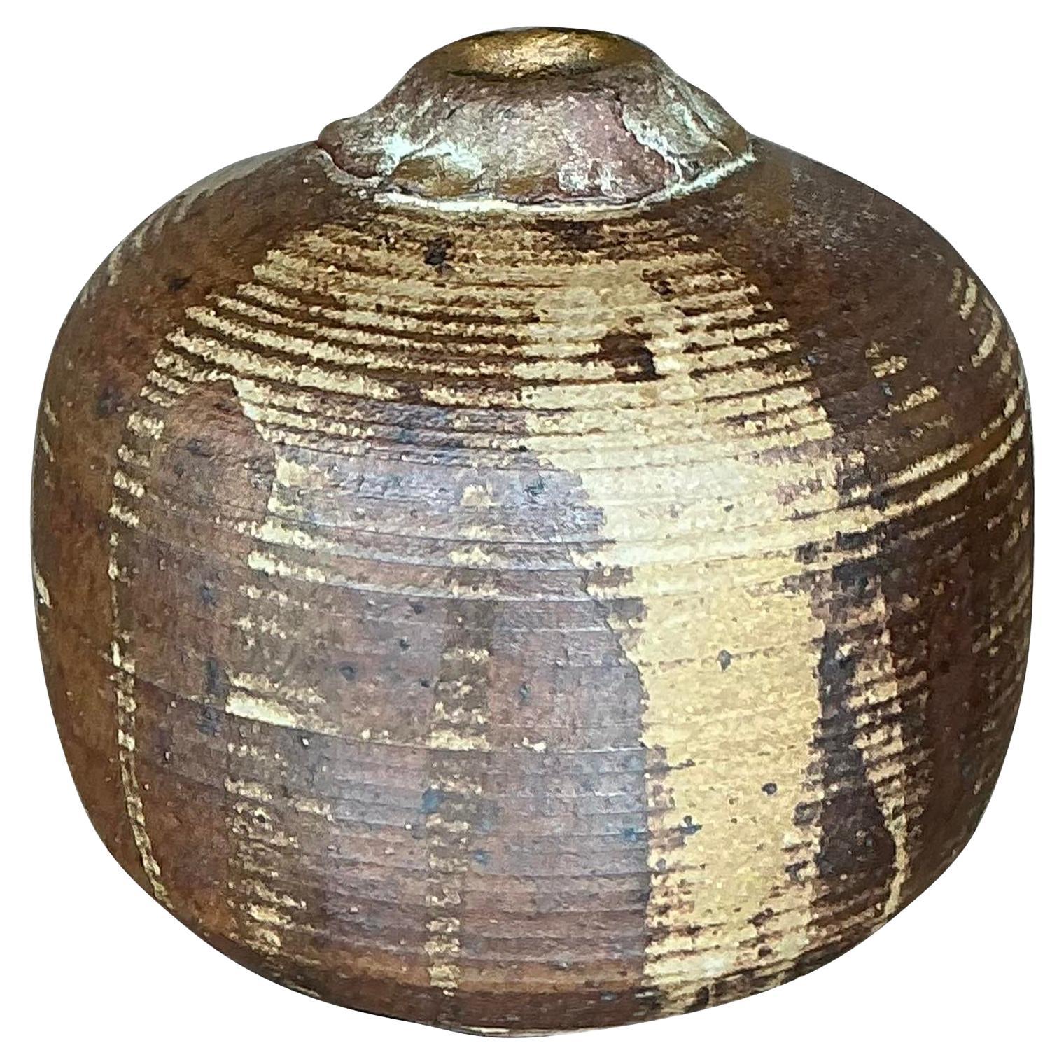 Vintage Boho Studio Pottery Vase