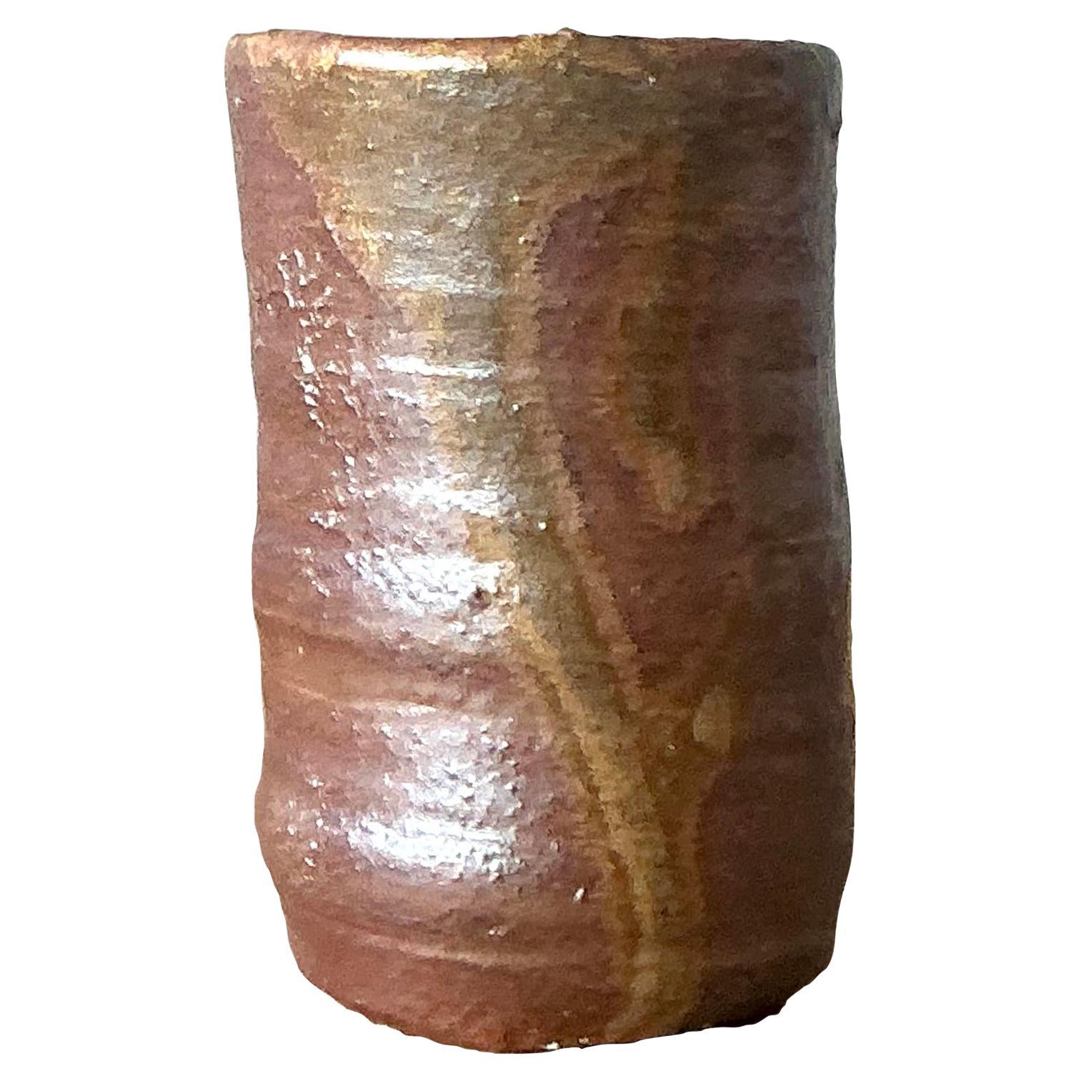 Vintage Boho Studio Pottery Vase