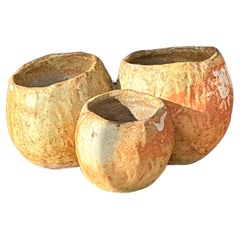 Trio di vasi di Studio Pottery vintage Boho Studio