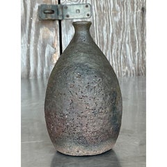 Vintage Boho Studio Pottery Weed Vase