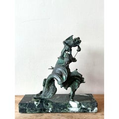 Vintage Boho Surrealist Bronze Sculpture