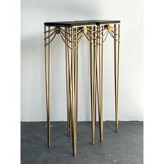 Vintage Boho Swag Medallion Pedestals - A Pair
