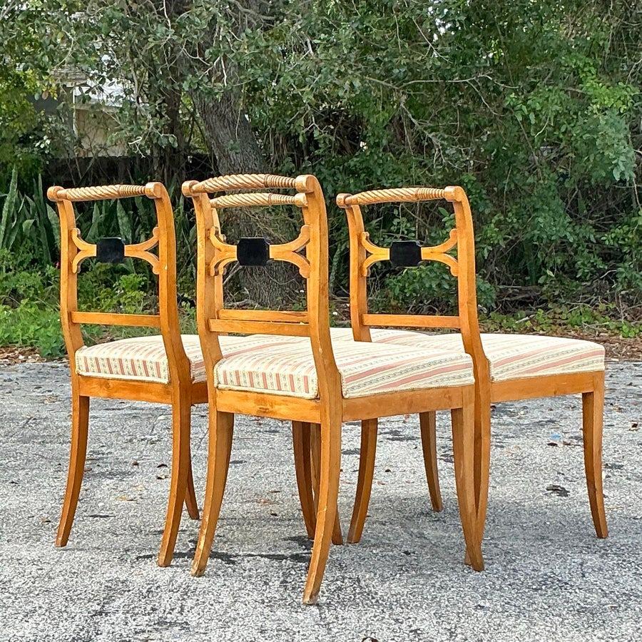 Sedie da pranzo Biedermeier svedesi d'epoca - Set di 4 sedie in vendita 4