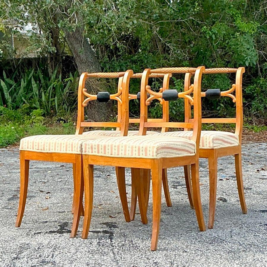 Sedie da pranzo Biedermeier svedesi d'epoca - Set di 4 sedie in vendita 5