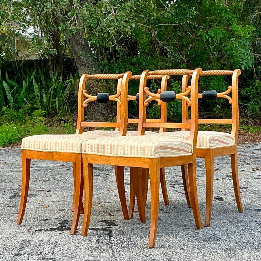 Sedie da pranzo Biedermeier svedesi d'epoca - Set di 4 sedie in vendita 2