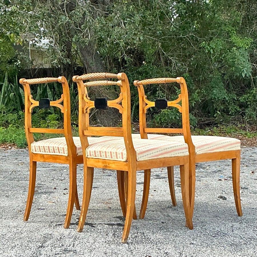 Sedie da pranzo Biedermeier svedesi d'epoca - Set di 4 sedie in vendita 3