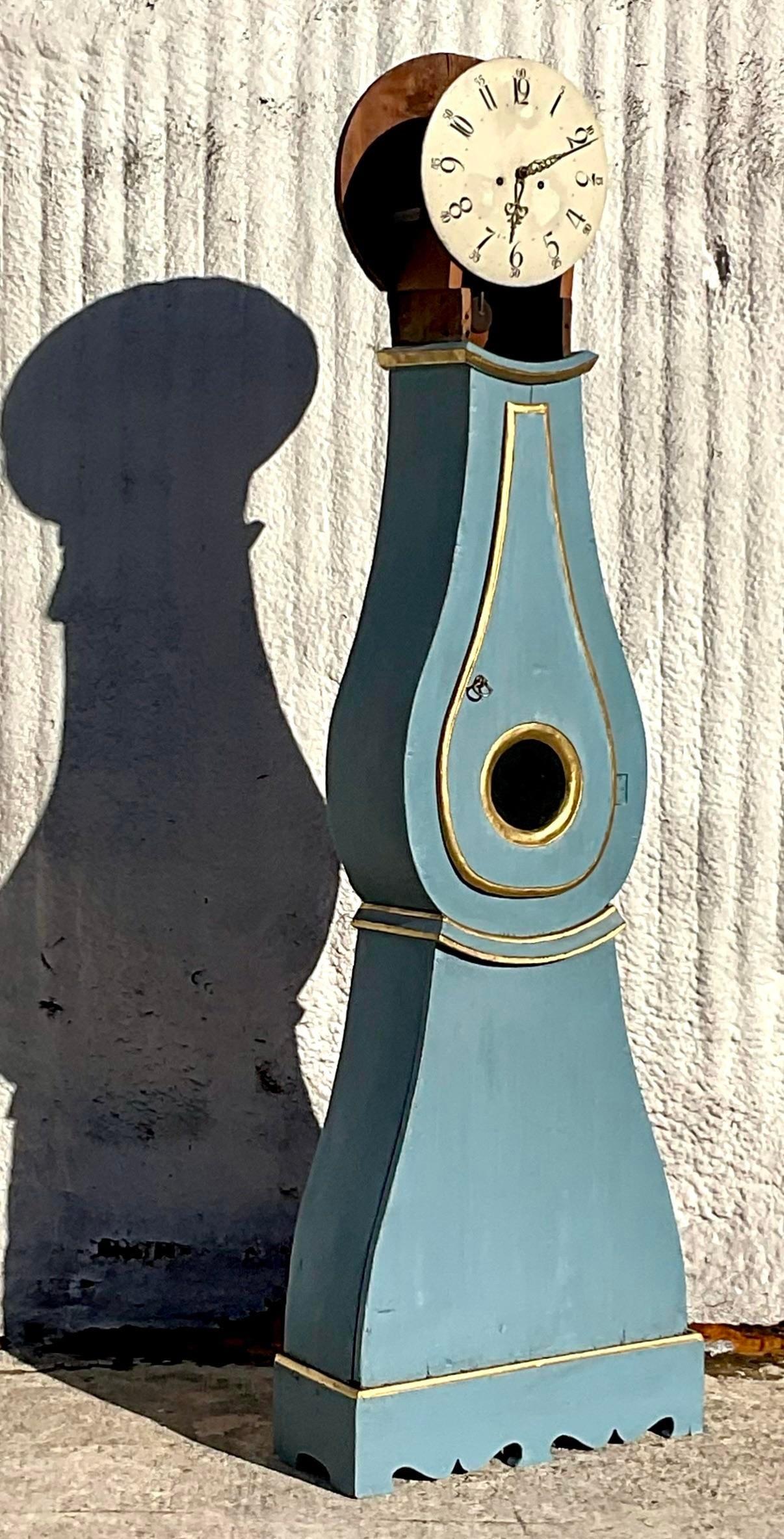Lars Clock Vintage Boho Swedish Mora Clock For Sale at 1stDibs