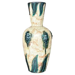Vintage Boho Sylvain Subblet Signed Studio Pottery Vase