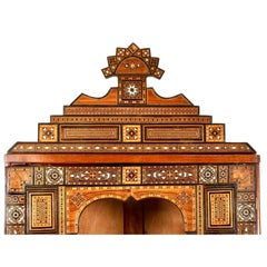 Vintage Boho Syrian Inlay Cabinet