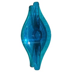 Vintage Boho Teal Glass Bowl