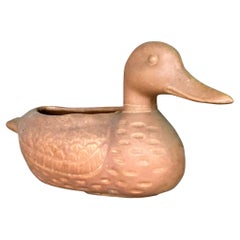 Vintage Boho Terracotta Duck Planter