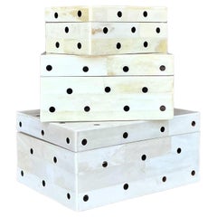 Cajas de Hueso Vintage Boho Tessellated - Set de 3