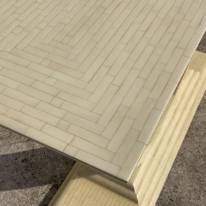Vintage Boho Tessellated Bone Konsolentisch (20. Jahrhundert) im Angebot