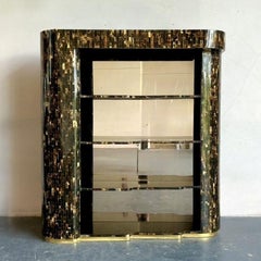 Vintage Boho Tessellated Horn Dry Bar Set of 5