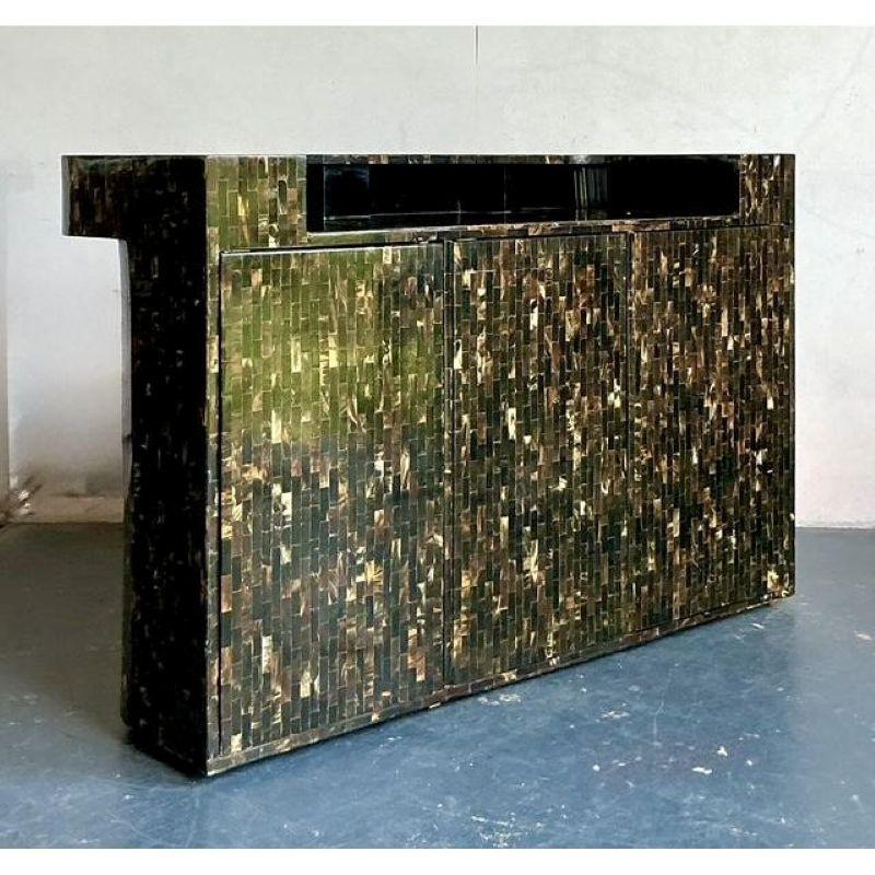 Juego de 5 barras secas de cuerno teselado boho vintage en Bueno estado para la venta en West Palm Beach, FL