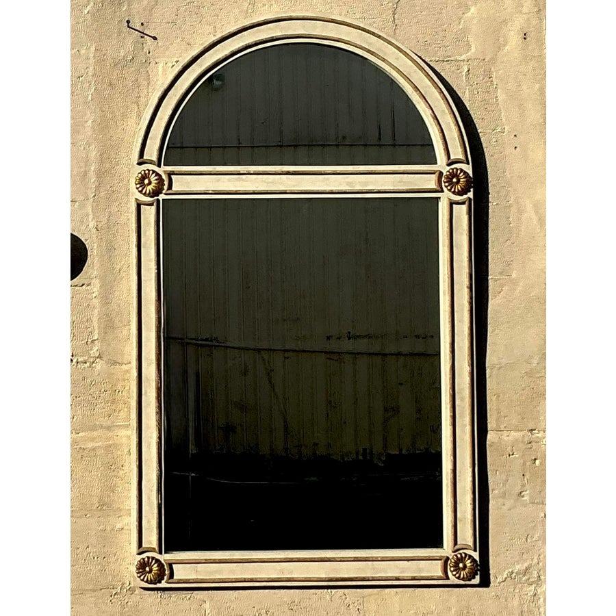 Specchio ad arco in pietra tessellata vintage Boho in vendita 1