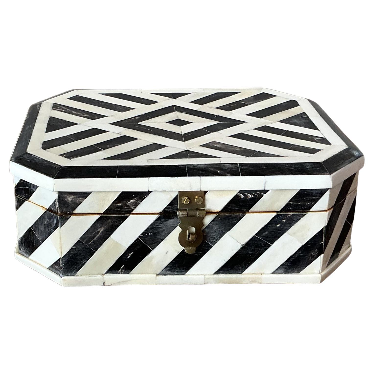 Vintage Boho Tessellated Stone Box