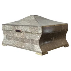 Vintage Boho Tessellated Stone Box