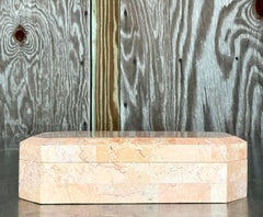 Vintage Boho Tessellated Stone Octagon Box