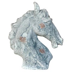 Retro Boho Textured Horse Head