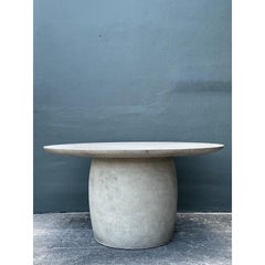 Vintage Boho Textured Pedestal Dining Table