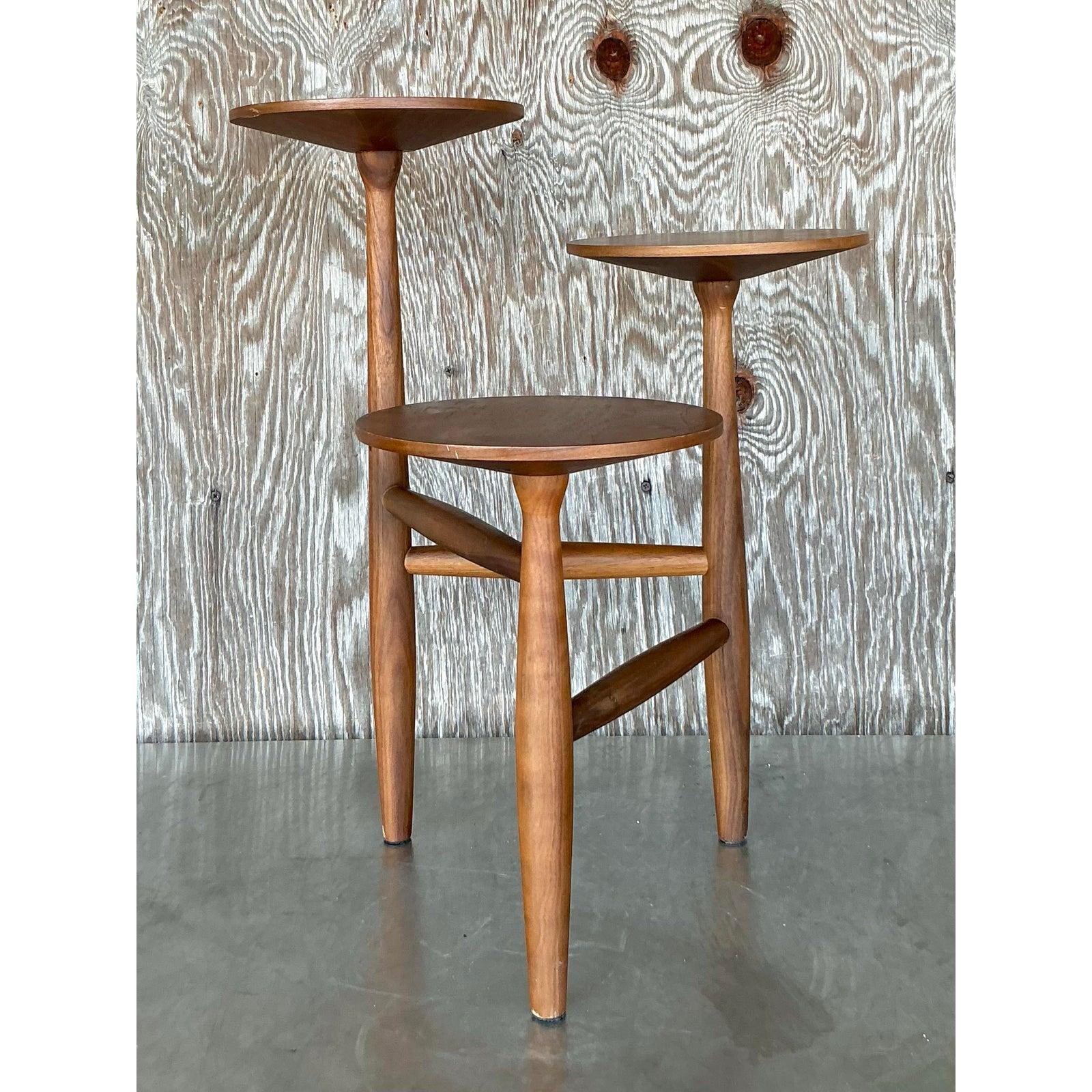 Mesa auxiliar Boho Vintage Estadounidense en venta