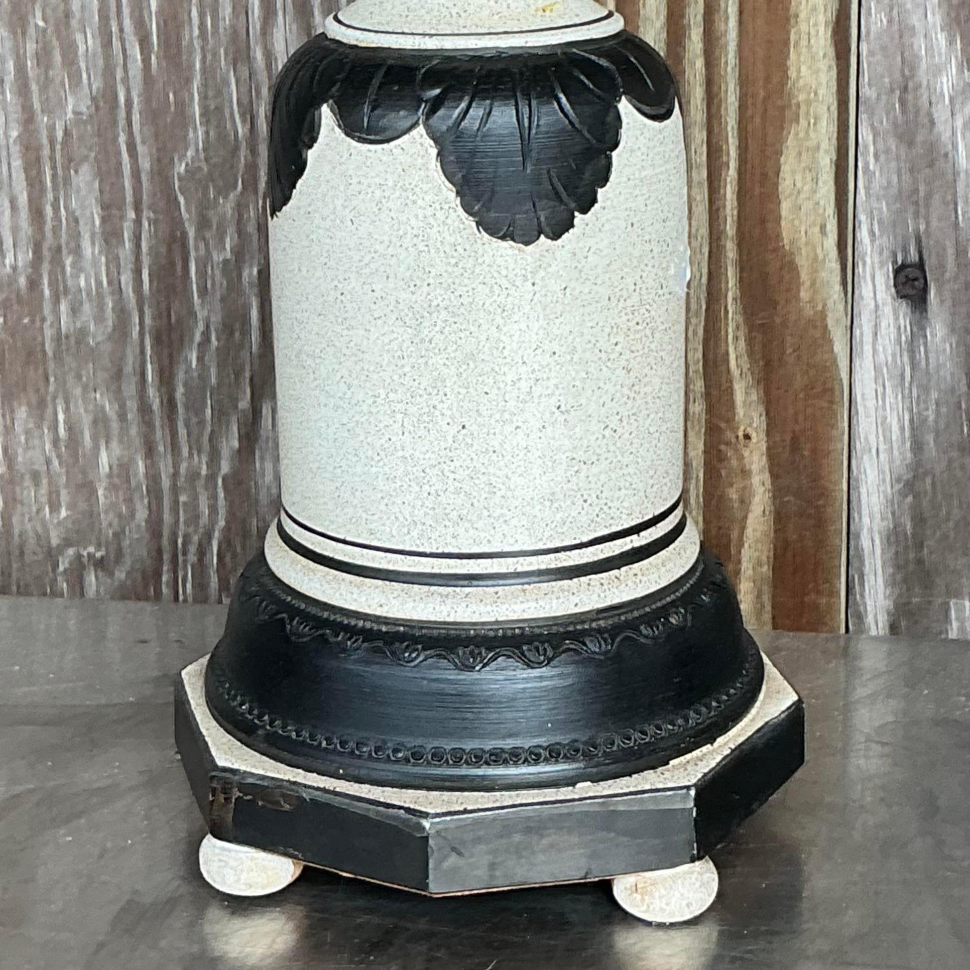Lampade floreali Boho Tole d'epoca - una coppia in vendita 1