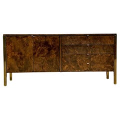 Vintage Boho Tomlinson Burl Wood Credenza
